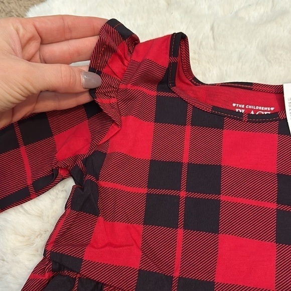 Girls’ Buffalo Plaid Christmas Dress - Picture 3 of 6